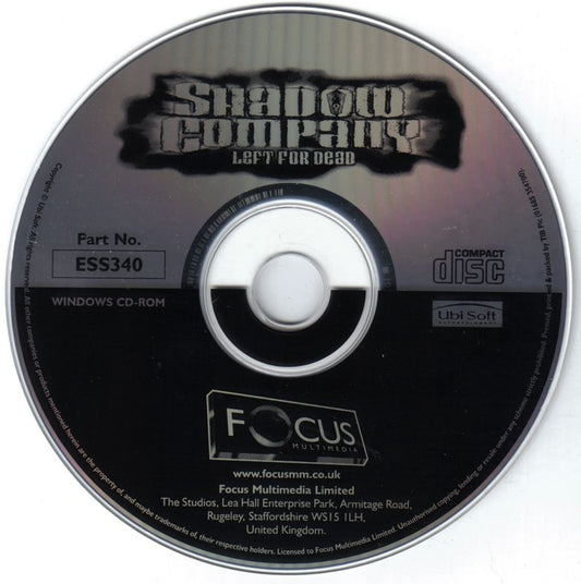 Shadow Company Microsoft Windows PC CD-PC Gamez USA