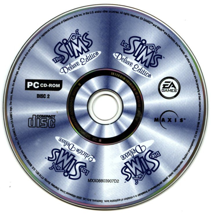 The Sims Deluxe Edition Disc 1-2 Microsoft Windows PC CD-PC Gamez USA
