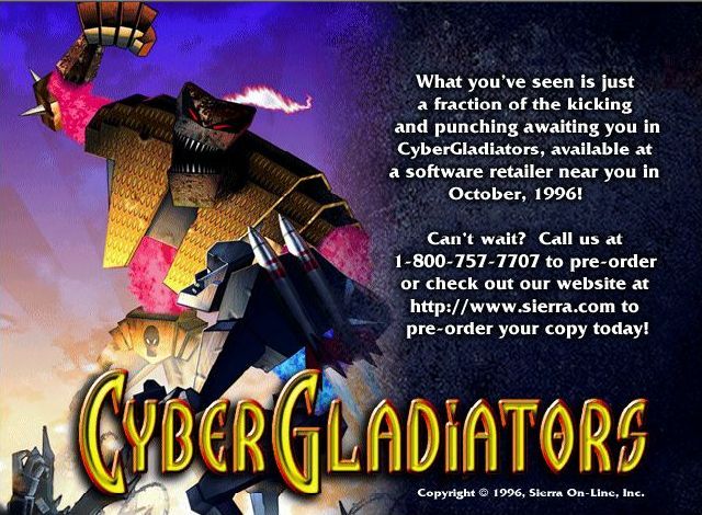 Cyber Gladiators Microsoft Windows PC CD-PC Gamez USA