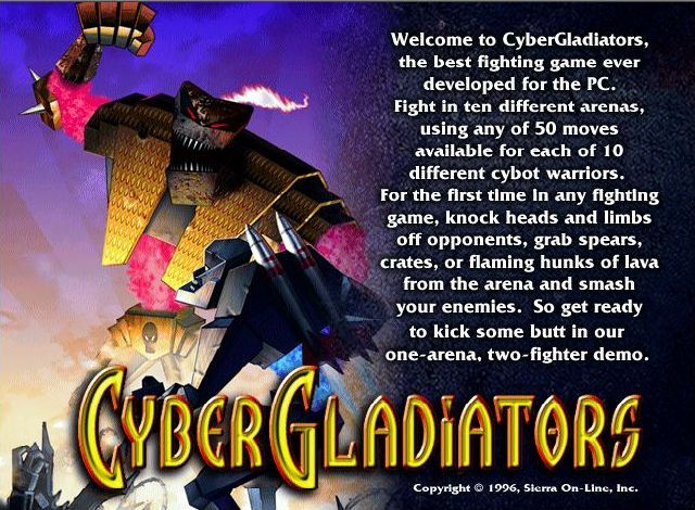 Cyber Gladiators Microsoft Windows PC CD-PC Gamez USA
