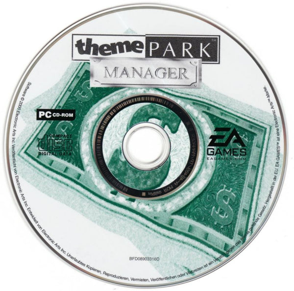 SIMCOASTER Theme Park Manager Microsoft Windows PC CD-PC Gamez USA