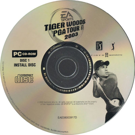 Tiger Woods PGA Tour 2003 Disc 1-3 Microsoft Windows PC CD-PC Gamez USA