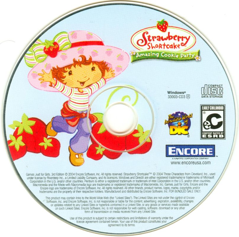 Strawberry Shortcake Amazing Cookie Party Microsoft Windows PC CD-PC Gamez USA