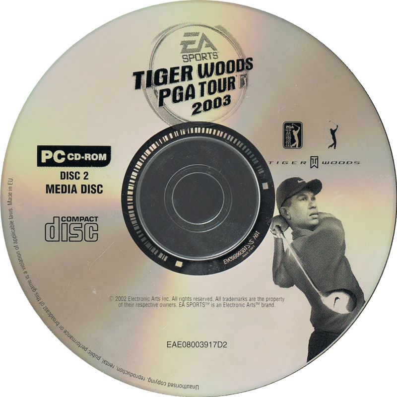 Tiger Woods PGA Tour 2003 Disc 1-3 Microsoft Windows PC CD-PC Gamez USA