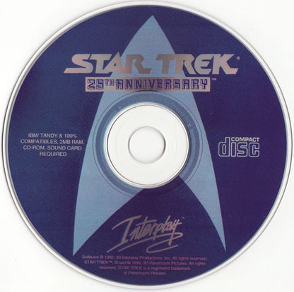 Star Trek - 25th Anniversary Enhanced CD-ROM Microsoft Windows PC CD-PC Gamez USA