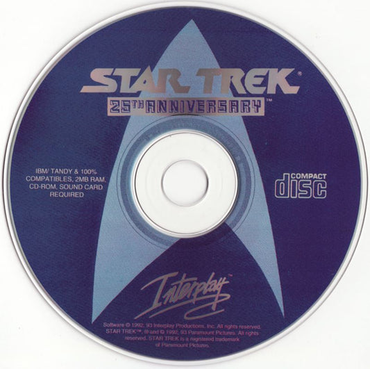 Star Trek - 25th Anniversary Enhanced CD-ROM Microsoft Windows PC CD-PC Gamez USA