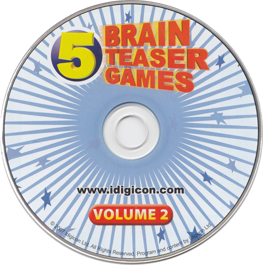 5 Brain Teaser Games Volume 2 Windows CD-rom Games Compilation Microsoft Windows PC CD by PC Gamez USA