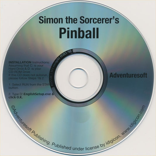 Simon the Sorcerer's Pinball Microsoft Windows PC CD-PC Gamez USA