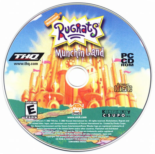 Rugrats Munchin Land Microsoft Windows PC CD-PC Gamez USA