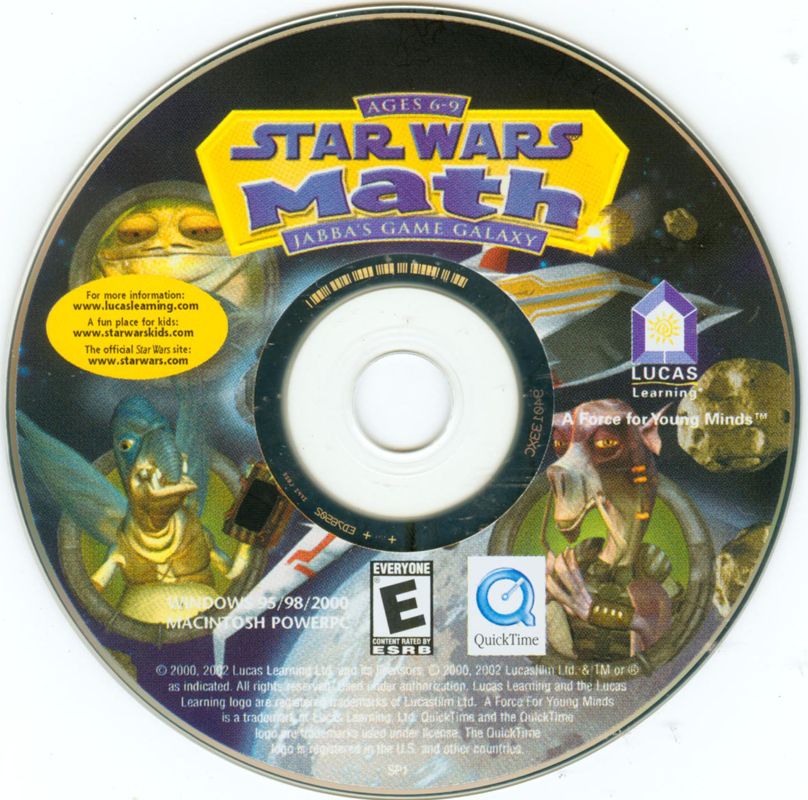Star Wars Math Jabba's Game Galaxy Microsoft Windows PC CD-PC Gamez USA