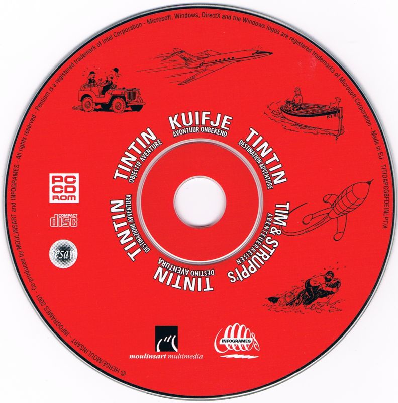 Tintin Destination Adventure Microsoft Windows PC CD-PC Gamez USA