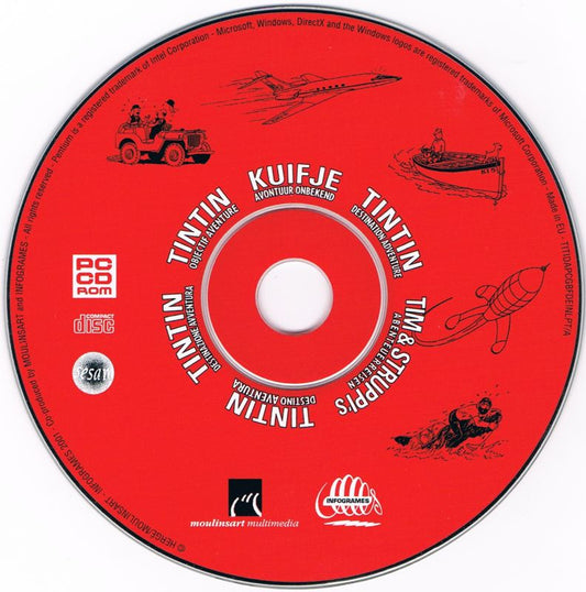 Tintin Destination Adventure Microsoft Windows PC CD-PC Gamez USA