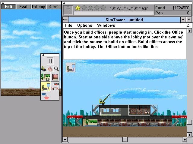 SimTower The Vertical Empire Microsoft Windows PC CD-PC Gamez USA