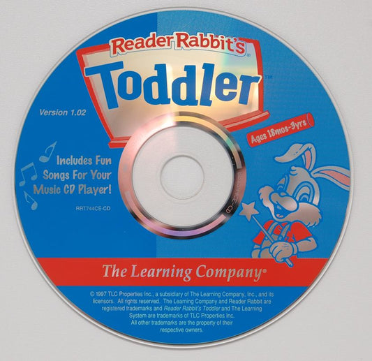 Reader Rabbit's Toddler Microsoft Windows PC CD-PC Gamez USA