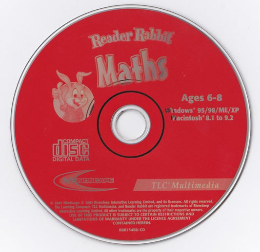 Reader Rabbit Maths Ages 6-9 Microsoft Windows PC CD-PC Gamez USA