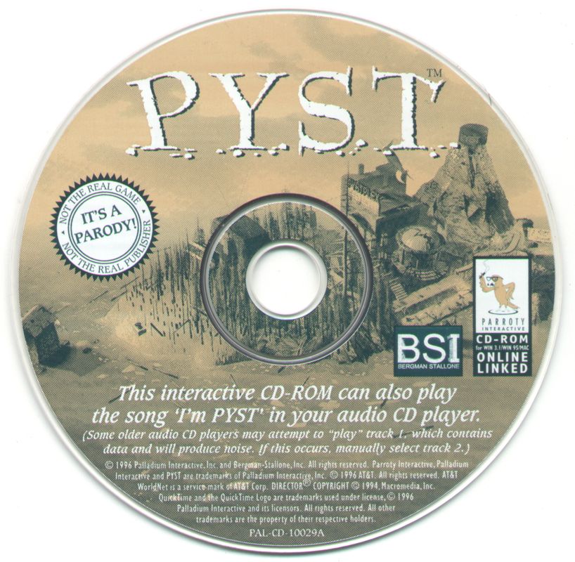Pyst Microsoft Windows PC CD-PC Gamez USA