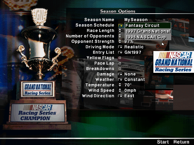 NASCAR Grand National Series - Expansion Pack Microsoft Windows PC CD-PC Gamez USA