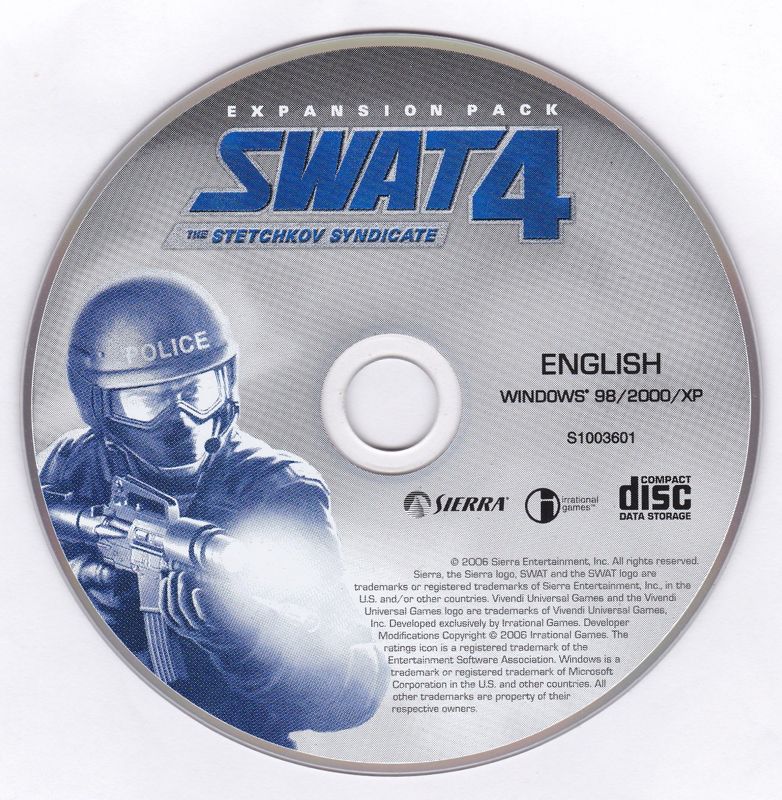 SWAT 4 - The Stetchkov Syndicate Microsoft Windows PC CD-PC Gamez USA
