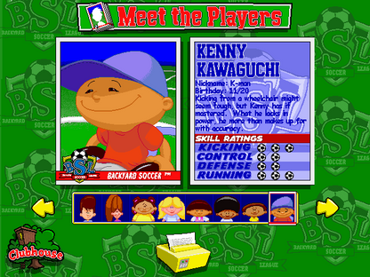 BACKYARD SOCCER Microsoft Windows PC CD-PC Gamez USA