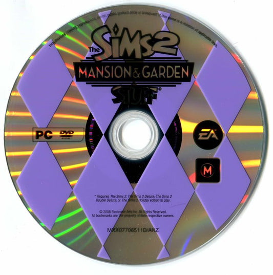 The Sims 2 Mansion & Garden Stuff Microsoft Windows PC CD-PC Gamez USA