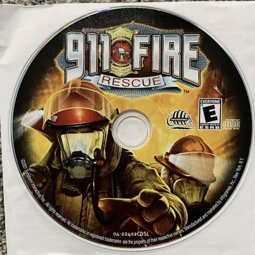 911 Fire Rescue physical PC game CD - PC Gamez USA