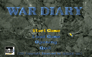War Diary Microsoft WIndows PC CD-PC Gamez USA