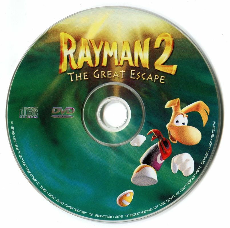 Rayman 2 The Great Escape 1999 Microsoft Windows PC CD Ubi Soft-PC Gamez USA