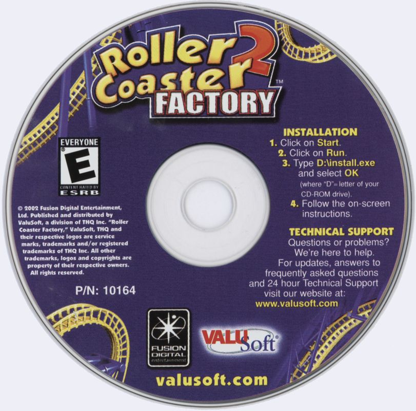 Roller Coaster Factory 2 Microsoft Windows PC CD-PC Gamez USA