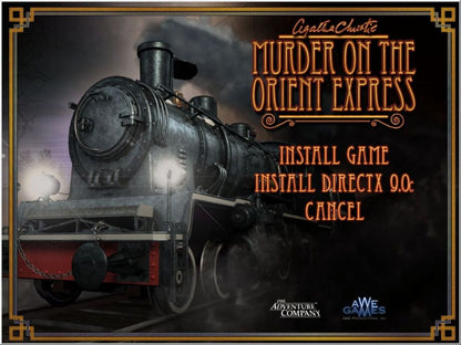 Agatha Christie Murder on the Orient Express Disc 1 - 2 Microsoft Windows PC CD-PC Gamez USA