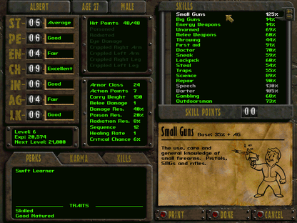 Fallout 1 Microsoft Windows PC CD-PC Gamez USA