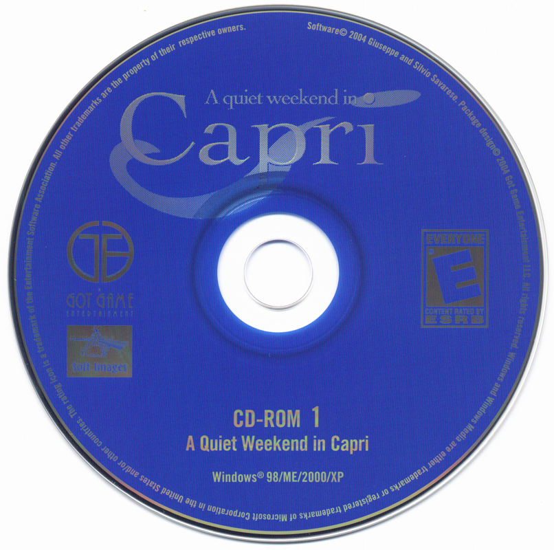 A Quiet Weekend in Capri Disc 1-2 Microsoft Windows PC CD-PC Gamez USA