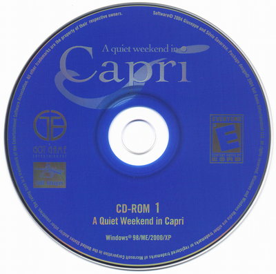 A Quiet Weekend in Capri Disc 1-2 Microsoft Windows PC CD