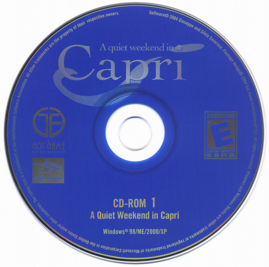 A Quiet Weekend in Capri Disc 1-2 Microsoft Windows PC CD-PC Gamez USA
