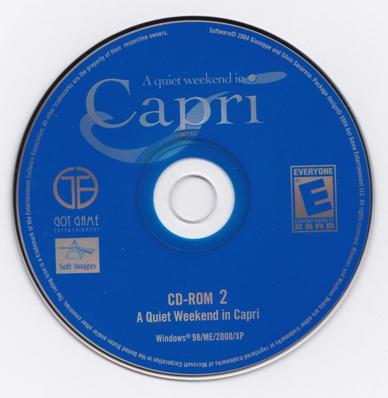 A Quiet Weekend in Capri Disc 1-2 Microsoft Windows PC CD-PC Gamez USA