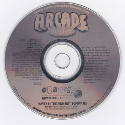 ARCADE MASTER Microsoft Windows PC CD-PC Gamez USA