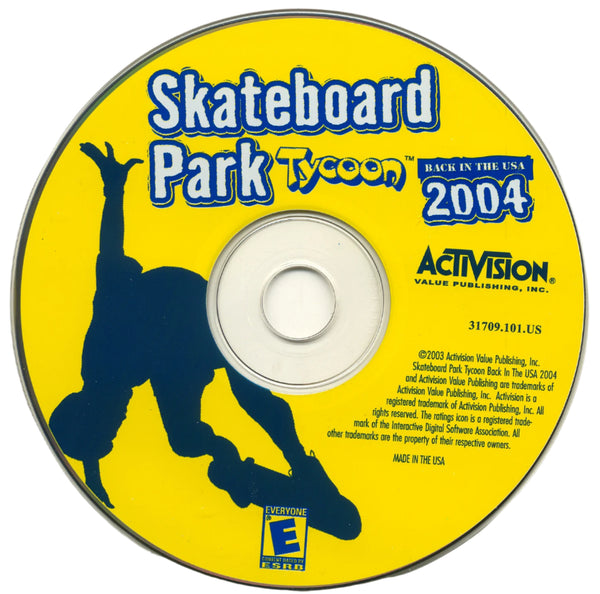 Activision Skateboard Park Tycoon 2004 – PC Game – CD-ROM-PC Gamez USA