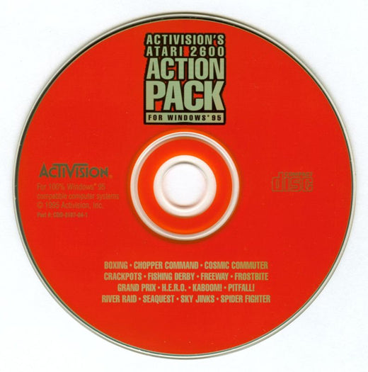 Activision's Atari 2600 Action Pack physical PC game CD - PC Gamez USA