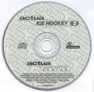 Actua Ice Hockey 2 Microsoft Windows PC CD