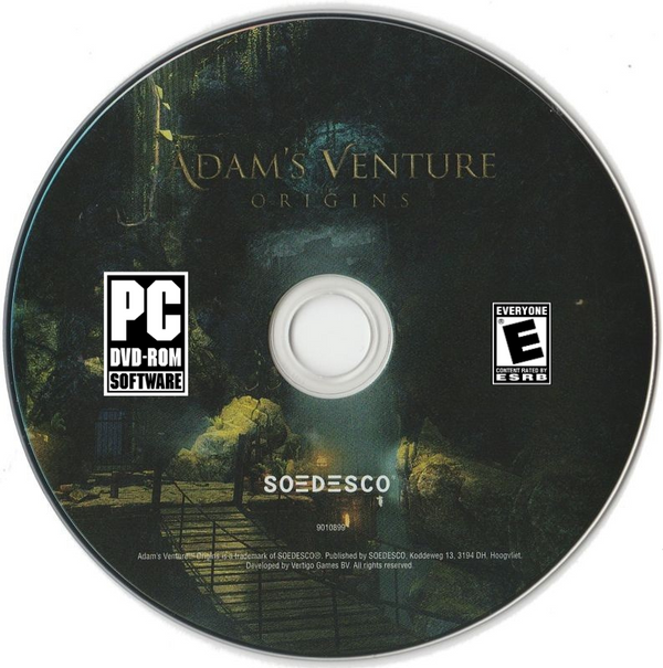 Adam's Venture - Origins Microsoft Windows PC DVD by PC Gamez USA