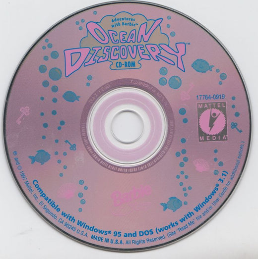 Adventures with Barbie Ocean Discovery Microsoft Windows PC CD by PC Gamez USA
