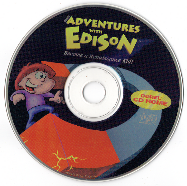 Adventures with Edison Microsoft Windows 3.X CD by PC Gamez USA