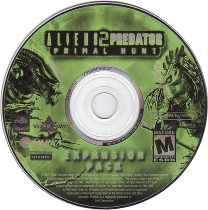Aliens Versus Predator 2 Primal Hunt Microsoft Windows PC CD-PC Gamez USA