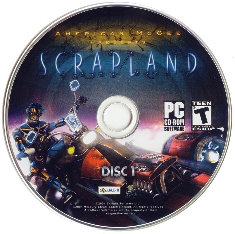 American McGee presents Scrapland Disc 1 - 2 Microsoft Windows PC CD-PC Gamez USA