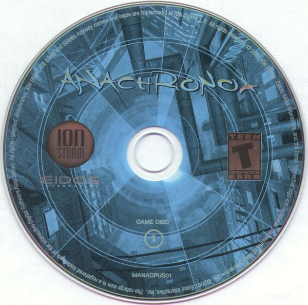 Anachronox Disc 1 - 2 Microsoft Windows PC CD-PC Gamez USA