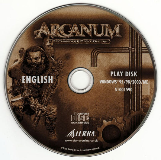 Arcanum - Of Steamworks & Magick Obscura Disc 1-2 Microsoft Windows PC CD-PC Gamez USA