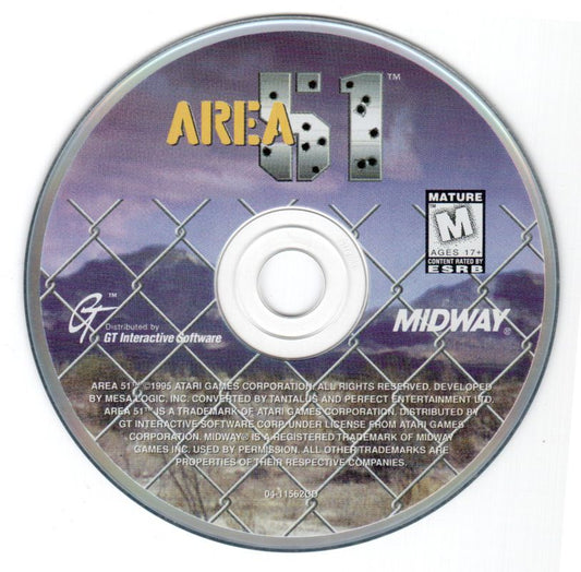 Area 51 Microsoft Windows PC CD-PC Gamez USA