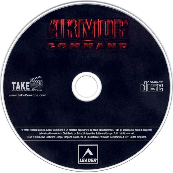 Armor Command Microsoft Windows PC CD-PC Gamez USA