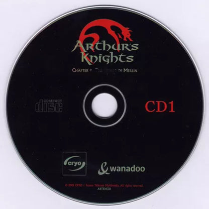 Arthur's Knights II - The Secret of Merlin Disc 1-3 Microsoft Windows PC CD-PC Gamez USA