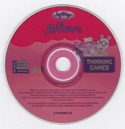 Arthur's Thinking Games Microsoft Windows PC CD-PC Gamez USA