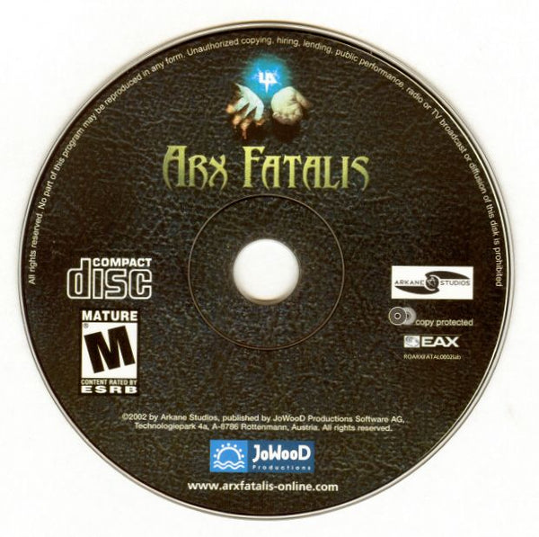 Arx Fatalis Microsoft Windows PC CD-PC Gamez USA